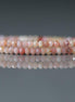 3mm Peruvian Pink Opal Faceted Rondelle Beads 15"