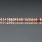 3mm Peruvian Pink Opal Faceted Rondelle Beads 15"