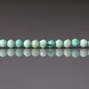 3mm AAA Peruvian Turquoise Faceted Beads 15