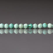 3mm Peruvian Turquoise Beads – Faceted Round Micro Gemstone 15