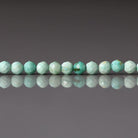 3mm Peruvian Turquoise Beads – Faceted Round Micro Gemstone 15" Strand