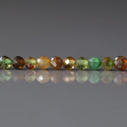 3mm Petro Tourmaline Green Yellow Micro Faceted Beads 15