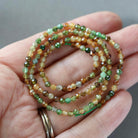 3mm Petro Tourmaline Beads – Faceted Round Micro Gemstone 15" Strand