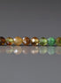 3mm Petro Tourmaline Beads – Faceted Round Micro Gemstone 15" Strand