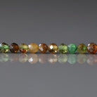 3mm Petro Tourmaline Beads – Faceted Round Micro Gemstone 15" Strand