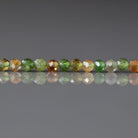 3mm Petro Tourmaline Beads – Faceted Round Micro Gemstone 15" Strand