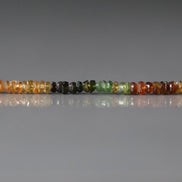3mm Petro Tourmaline Rondelle Beads Hand Faceted Green Yellow Beads 6