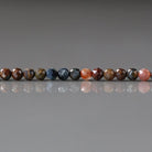 3mm Pietersite Beads - Faceted Round Micro Gemstone 15" Strand