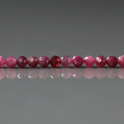 3mm Pink Rubellite Tourmaline Micro Faceted Beads 15