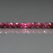 3mm Pink Rubellite Tourmaline Micro Faceted Beads 15