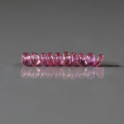 3mm Pink Sapphire Beads Rondelle Smooth 10PCs Genuine Gemstone Beads Jewelry Making Beading Craft Gift September Birthstone