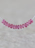 3mm Pink Sapphire Beads - Smooth Rondelle Micro Gemstone 10 Pcs
