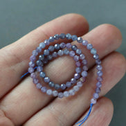 3mm Purple Pink Sapphire Beads Faceted Round 7