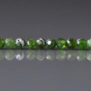 3mm Quartz With Chrome Diopside Beads Genuine Small Emerald Green Beads 15