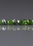 3mm Quartz with Chrome Diopside Beads – Faceted Round Micro Gemstone 15" Strand