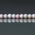 3mm Queen Conch Beads ‚Äì Faceted Round Micro Gemstone 15" Strand