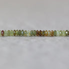 3mm Rare AAA Andradite Garnet Beads Faceted Rondelle Green Garnet Beads 7” Natural Gemstone DIY Jewelry Making Earrings Necklace