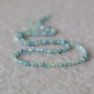 3mm Rare Blue Mint Green Kyanite Beads Faceted Round Natural Gemstone for DIY Jewelry Making Beading Supplies