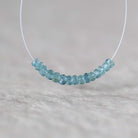 3mm Congo Indicolite Beads - Faceted Rondelle Micro Gemstone 1" Strand