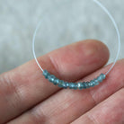 3mm Congo Indicolite Beads - Faceted Rondelle Micro Gemstone 1" Strand