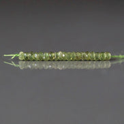 Rare 3mm Demantoid Garnet Rondelle Beads Faceted Beads 1