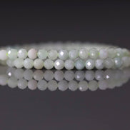 3mm Rare Myanmar Jadeite Beads Faceted 7” Natural Jade Genuine Gemstone Beads Sparkly DIY Jewelry Making Gift