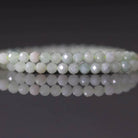 3mm Rare Myanmar Jadeite Beads - Faceted Round Natural Gemstone 7”