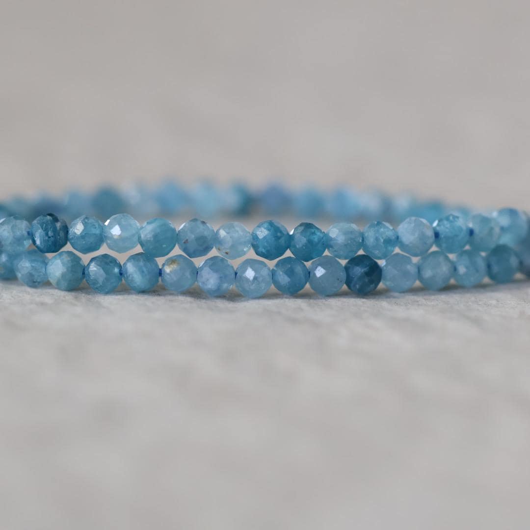 3mm Rare Paraiba Kyanite Beads Faceted Round Natural Gemstone for DIY Jewelry Making Beading Supplies
