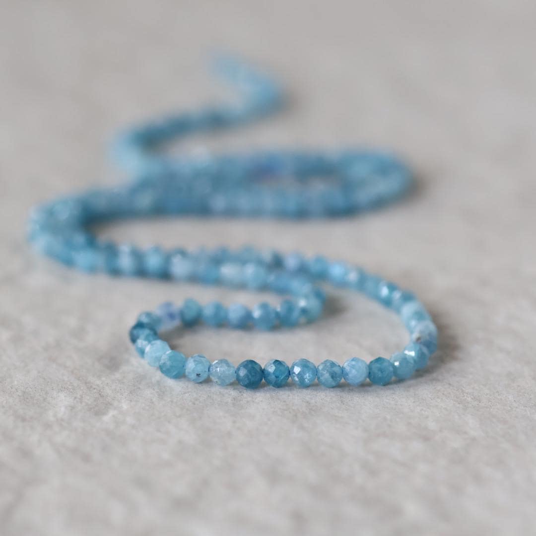 3mm Rare Paraiba Kyanite Beads Faceted Round Natural Gemstone for DIY Jewelry Making Beading Supplies