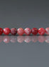 3mm Rare Red Thulite Beads – Faceted Round Micro Gemstone 6.5" Strand