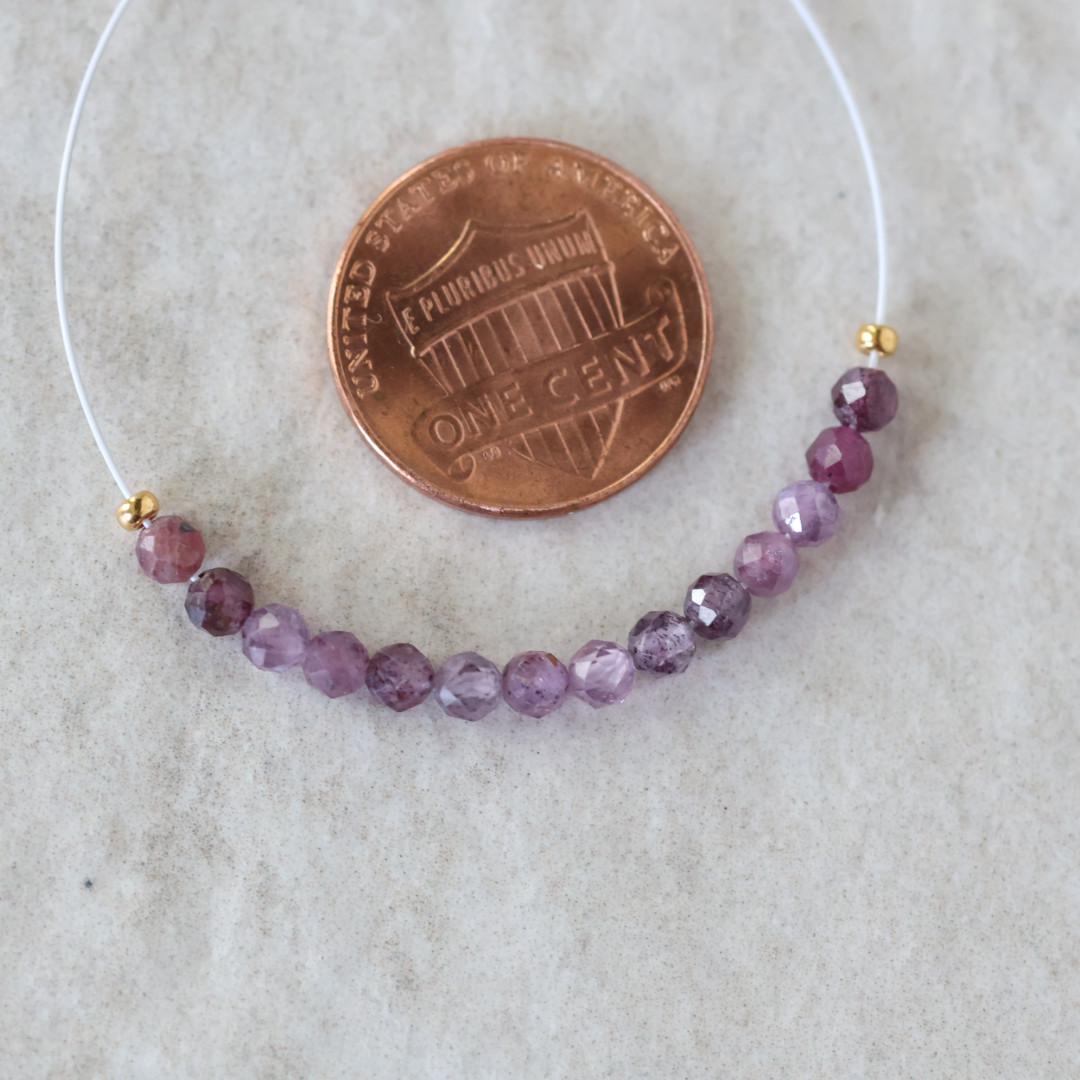 3mm Rare Sri Lanka Ruby Faceted Beads 14 PCs Genuine Small Beads Gemstone Beads for Jewelry Making July Birthstone September