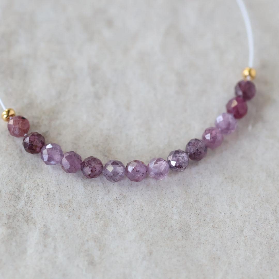 3mm Rare Sri Lanka Ruby Faceted Beads 14 PCs Genuine Small Beads Gemstone Beads for Jewelry Making July Birthstone September