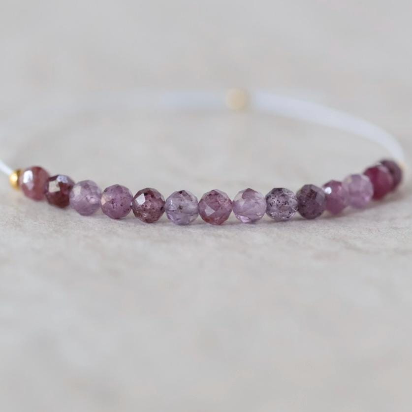 3mm Rare Sri Lanka Ruby Faceted Beads 14 PCs Genuine Small Beads Gemstone Beads for Jewelry Making July Birthstone September
