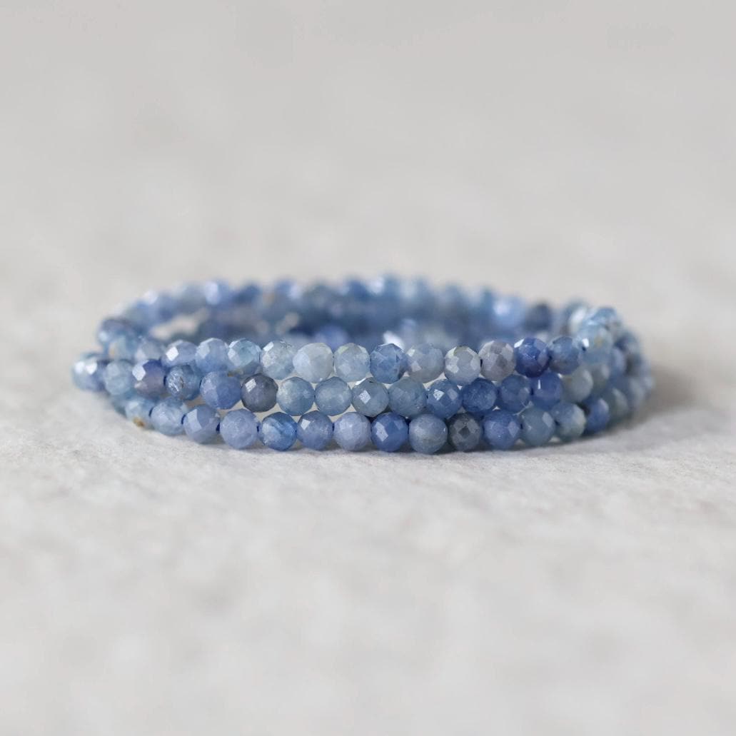 3mm Sri Lanka Sapphire Beads – Faceted Round Micro Gemstone - 16 pcs