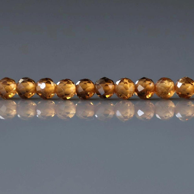 3mm Rare Topazolite Beads Yellow Garnet Strand 7" Faceted Genuine Gemstone Beads Natural for Jewelry Making Beading Craft Gift Beads
