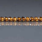 3mm Rare Topazolite Garnet Beads – Faceted Round Micro Gemstone 7" Strand