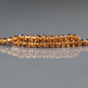 3mm Rare Topazolite Garnet Beads – Faceted Round Micro Gemstone 7