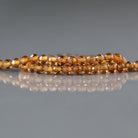 3mm Rare Topazolite Garnet Beads – Faceted Round Micro Gemstone 7" Strand