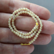 3mm Rare Yellow Mali Garnet Beads Strand 7