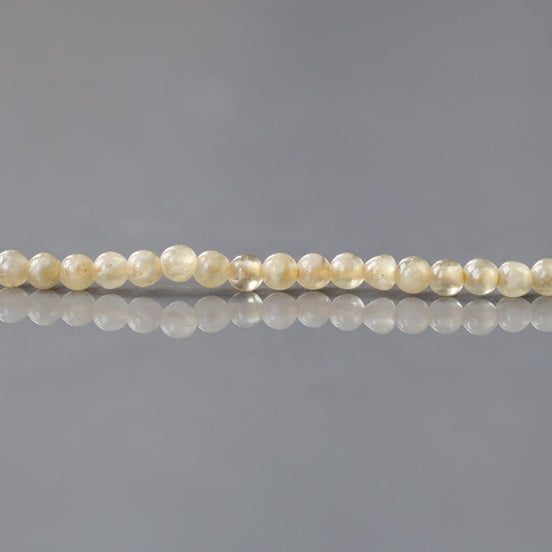 3mm Rare Yellow Mali Garnet Beads Strand 7" Smooth Yellow Garnet Beads Natural Gemstone Beads Beading Crafter Gift January Birthstone