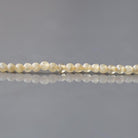 3mm Rare Yellow Mali Garnet Beads – Smooth Round Micro Gemstone 7" Strand