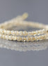 3mm Rare Yellow Mali Garnet Beads – Smooth Round Micro Gemstone 7" Strand