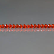 3mm Red Agate Faceted Beads 15