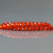 3mm Red Agate Faceted Beads 15