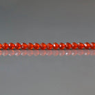 3mm Red Agate Beads ‚Äì Faceted Round Micro Gemstone 15" Strand