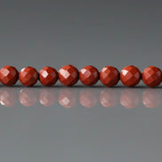 3mm Red Jasper Beads Micro Faceted Genuine Small Red Jasper Beads 15