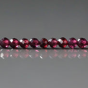 3mm AAA Rhodolite Garnet Beads Faceted Beads 15