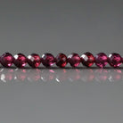 3mm Rhodolite Garnet Beads – Faceted Round Micro Gemstone 15" Strand