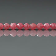 3mm AAA Rhodonite Beads Faceted 15