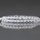 3mm Rock Quartz Beads - Faceted Round Micro Gemstone 15" Strand